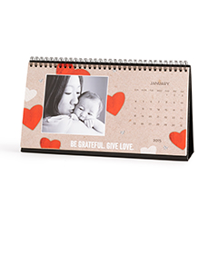 Personalized desk calendars from Shutterfly